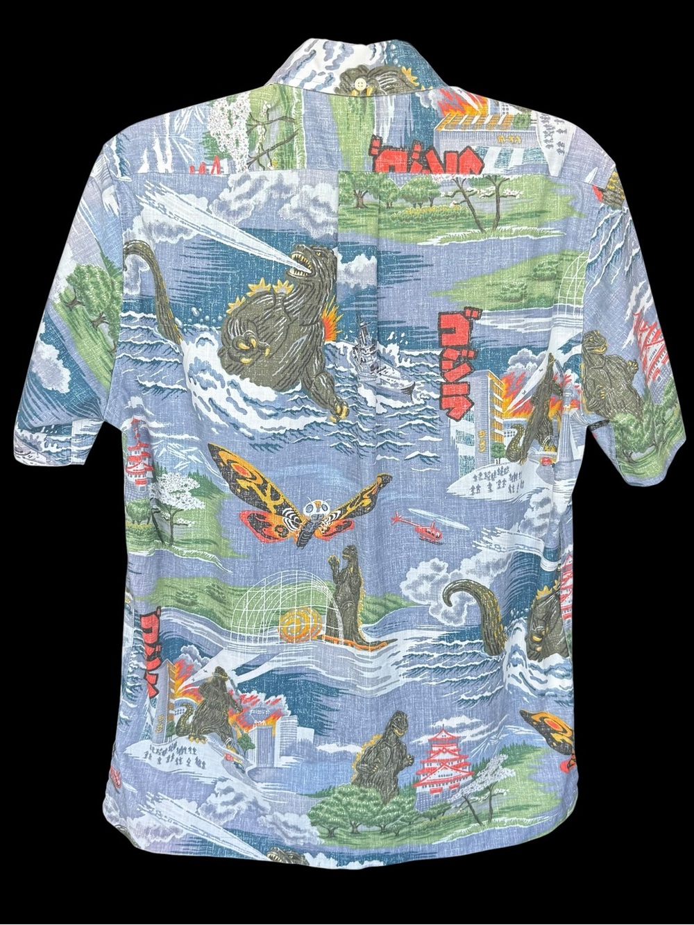 Reyn Spooner x Godzilla Aloha Shirt Classic Fit Size XXS Men's Pullover - Picture 4 of 6
